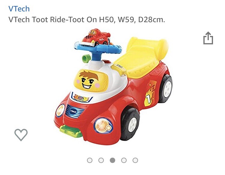 vtech toot toot ride on car